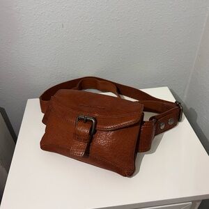 Brown Leather Belt Bag